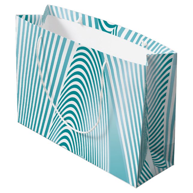 Grand Sac Cadeau Création de Motif Abstrait 4 (Dos Angle)