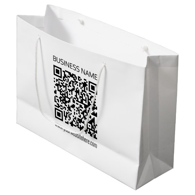 Grand Sac Cadeau Créez un code QR d'entreprise instantanément avec  (Devant Angle)