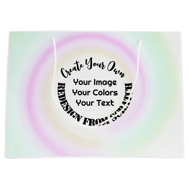 Grand Sac Cadeau Créez vos propres éléments personnalisés (Devant)