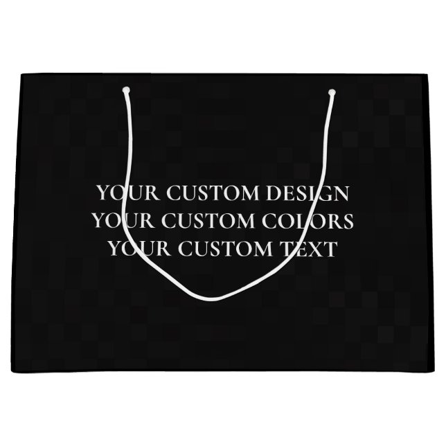 Grand Sac Cadeau Créez Votre Propre Personnalisé (Devant)