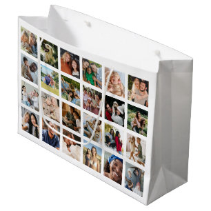 Grand Sac Cadeau Créez votre propre photo de 48 Carrés