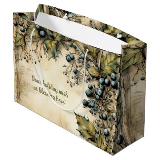 Grand Sac Cadeau Créez votre propre vin de Berry Vintage