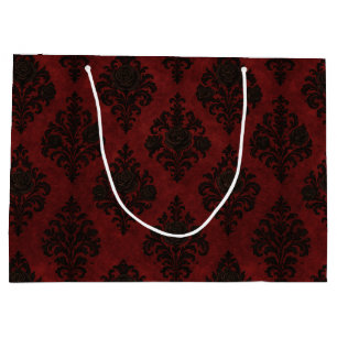 Grand Sac Cadeau Crimson Nocturne Bloom Victorian