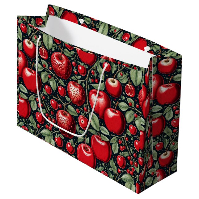 Grand Sac Cadeau Crimson Orchard (Devant Angle)