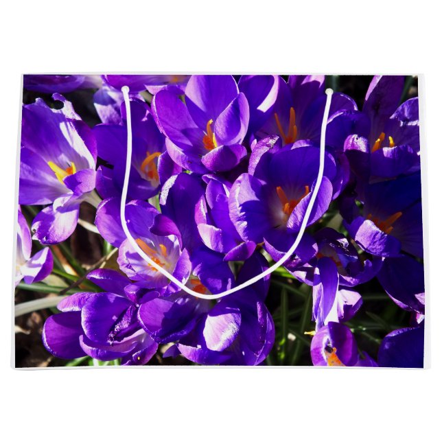 GRAND SAC CADEAU CROCUS DE PRINTEMPS (Devant)