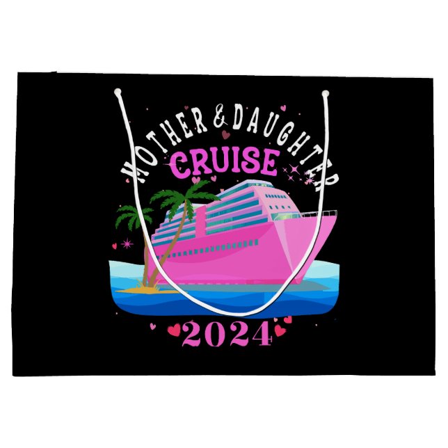 Grand Sac Cadeau Croisière Mère Et Fille 2024 (Dos)