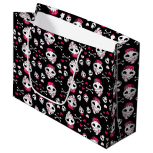 Grand Sac Cadeau Cupcake Mademoiselle de crâne