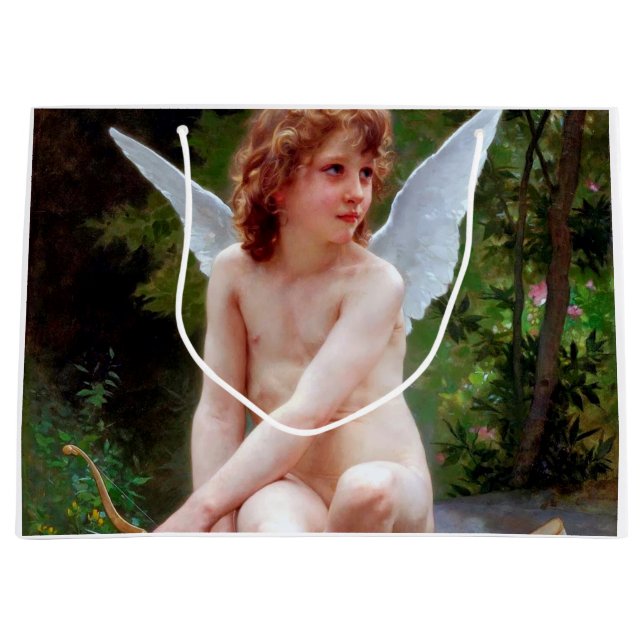 Grand Sac Cadeau Cupid, Bouguereau (Devant)