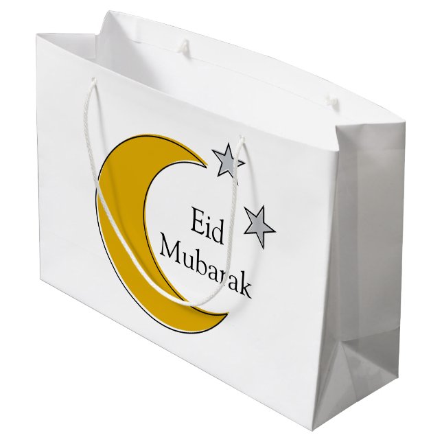 Grand Sac Cadeau Customizable Eid Gift Bag (Dos Angle)