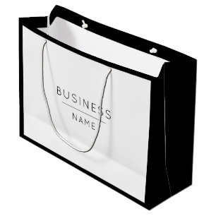 Grand Sac Cadeau Cute Black & White Business Promotion