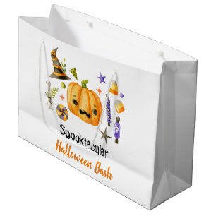 Grand Sac Cadeau Cute Boo Citrouille Spooktacular Halloween Bash Pa