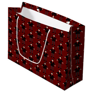 Grand Sac Cadeau Cute Halloween Vampire Patterned