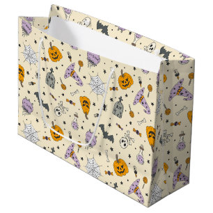 Grand Sac Cadeau Cute Motif Halloween