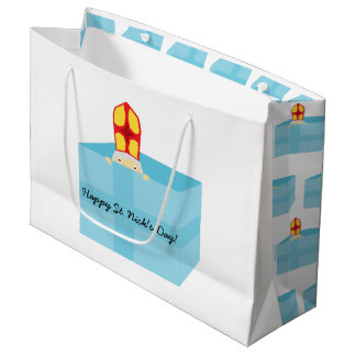 Grand Sac Cadeau Cutieful Kids Art Funny St Nicholas Sinterklaas