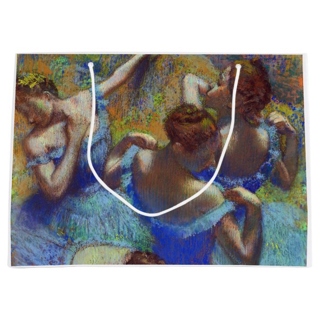 Grand Sac Cadeau Danseurs en bleu, Edgar Degas (Devant)