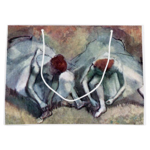 Grand Sac Cadeau Danseurs Jouant Leurs Chaussures, Edgar Degas