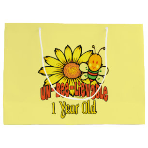Grand Sac Cadeau De 1 an incroyable - ęr anniversaire