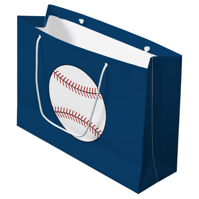 Grand Sac Cadeau de Baseball (Devant Angle)