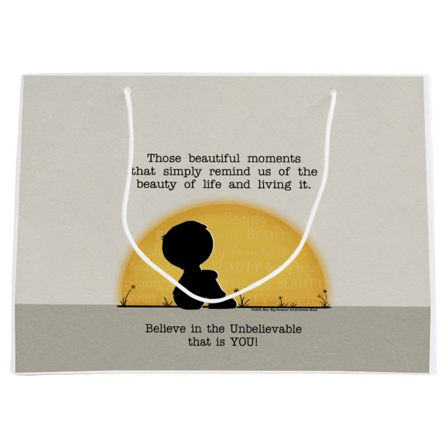 Grand Sac Cadeau De beaux moments (Devant)