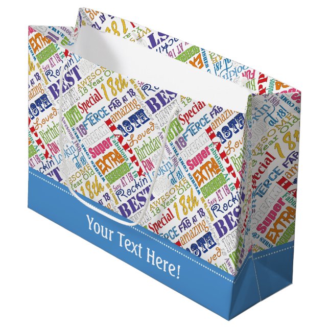 Grand Sac Cadeau De fête d'anniversaire cadeaux uniques et 18èmes