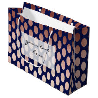 dégagez le motif de pois rose de bleu marine d'or