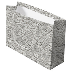Grand Sac Cadeau Dentelle élégante vintage