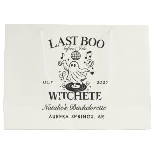 Grand Sac Cadeau Dernier Boo avant de faire Bachelorette Halloween