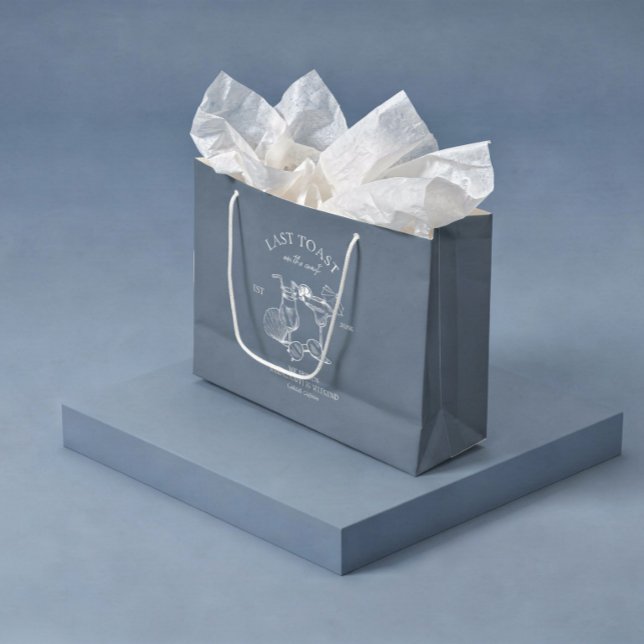 Grand Sac Cadeau Dernière Toast sur la Côte Fête de Bachelorette (Créateur téléchargé)