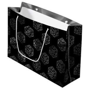 Grand Sac Cadeau Dés à jouer RPG Jeu de rôle rétro sur table fant