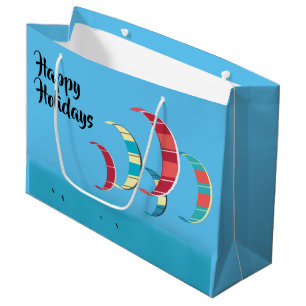 Grand Sac Cadeau Des cerfs-volants en cerf-volant colorés dans le c