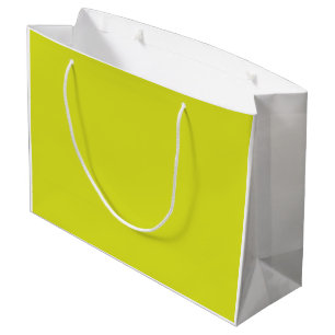 Grand Sac Cadeau Des formes géométriques jaunes et orange sont disp