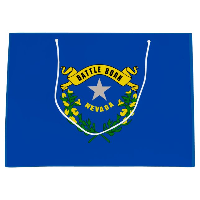 Grand Sac Cadeau Design du drapeau d'état du Nevada (Devant)