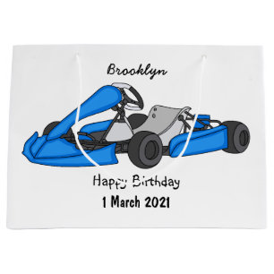 Grand Sac Cadeau dessin animé de Kart racing