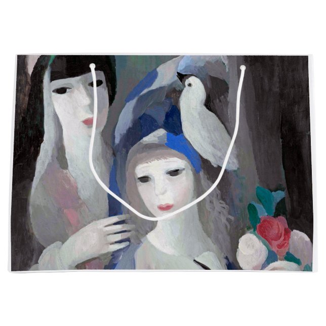 Grand Sac Cadeau Deux dame et une colombe, Marie Laurencin (Devant)