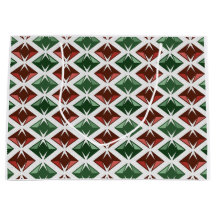 Diamants Motif graphique Vert rouge