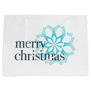 Grand Sac Cadeau Différent design classique de "Joyeux Noël"