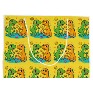 Grand Sac Cadeau Dinosaure