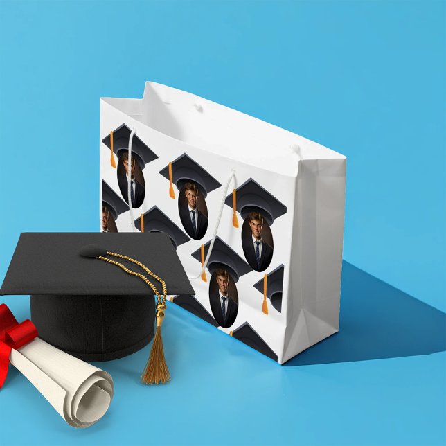 Grand Sac Cadeau Diplôme avec photo et année (Créateur téléchargé)