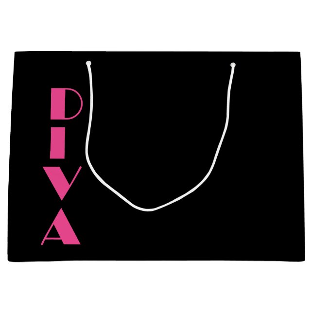 GRAND SAC CADEAU "DIVA" (Devant)