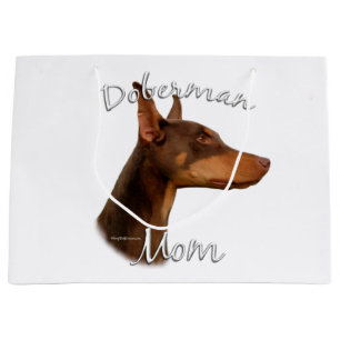 Grand Sac Cadeau Doberman Pinscher (rouge) Maman 2