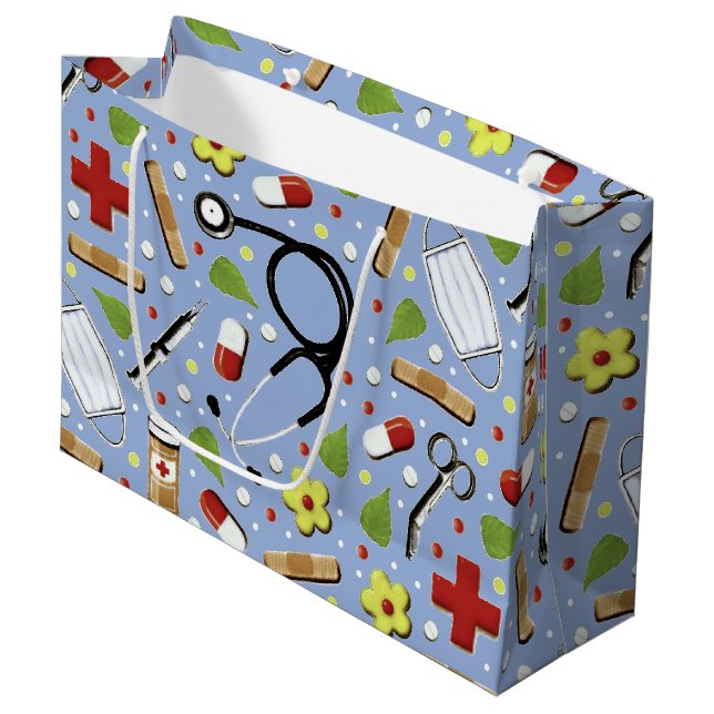 Grand Sac Cadeau Docteur (Devant Angle)