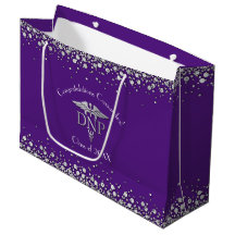Doctor Nursing Practice Graduation Purple Silver