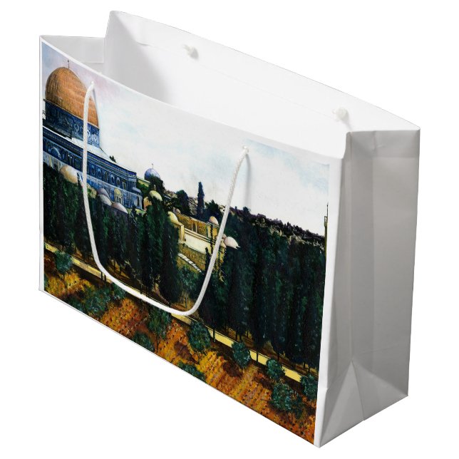 Grand Sac Cadeau Dôme du Rocher, Jérusalem (Devant Angle)