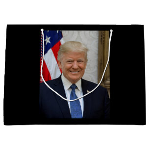 Grand Sac Cadeau Donald Trump Président des États-Unis Maison Blanc