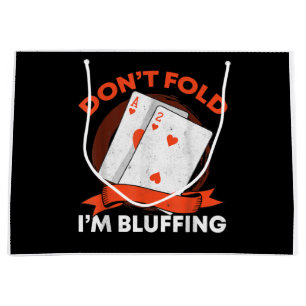 Grand Sac Cadeau Dont fold Poker
