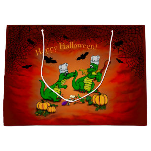 Grand Sac Cadeau Dragons - Joyeux Halloween ! Aujourd'hui je vais c