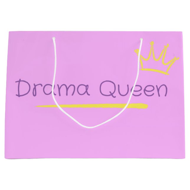 Grand Sac Cadeau Drama Queen (Devant)