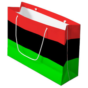 Grand Sac Cadeau Drapeau Afro-Américain