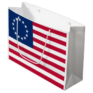 Grand Sac Cadeau Drapeau américain Betsy Ross