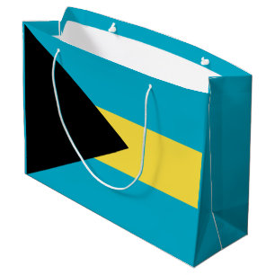 Grand Sac Cadeau Drapeau bahamien